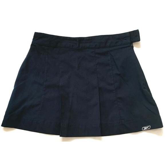 Reebok Black Athletic Skirt Golf Tennis Short Athletic Summer Pleated Zip Small - Picture 4 of 12